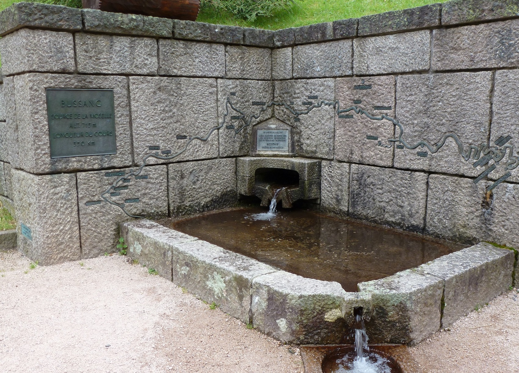 Plaque and spring at Source.